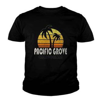 Retro Pacific Grove Ca Beach Vacation Youth T-shirt | Mazezy