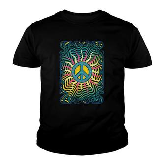Retro Peace Vintage 60'S 70'S Hippie Gift Tie Dye Youth T-shirt | Mazezy UK