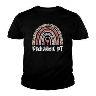 Retro Pediatric Physical Therapy Rainbow Physical Therapist Youth T-shirt | Mazezy