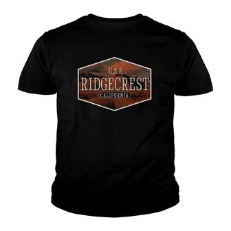 Retro Ridgecrest California Highway Youth T-shirt | Mazezy