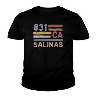 Retro Salinas Area Code 831 Residents State California Youth T-shirt | Mazezy