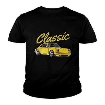 Retro Tuning Gaming Oldtimer Enthusiast Car Youth T-shirt | Mazezy