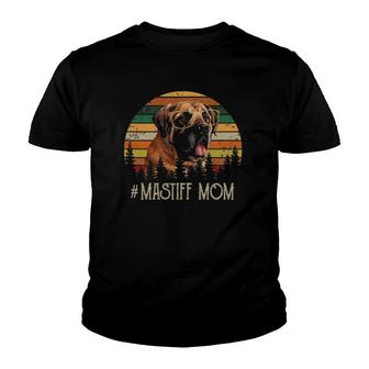 Retro Vintage English Mastiff Momdog Lover Gifts Youth T-shirt | Mazezy