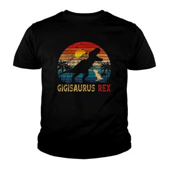Retro Vintage Gigisaurus Rex Gifts Family Mother's Day Youth T-shirt | Mazezy