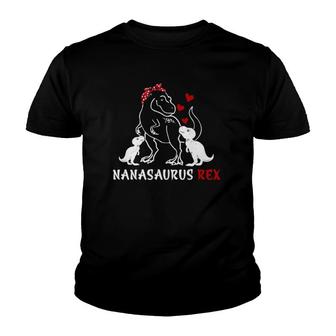 Retro Vintage Nanasaurus Rex Gifts Family Mother's Day Youth T-shirt | Mazezy
