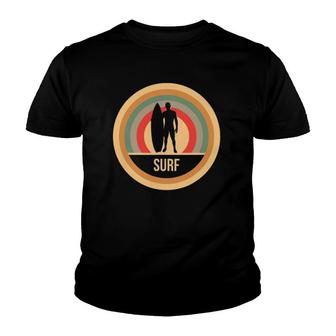 Retro Vintage Surf Gift For Surfers Youth T-shirt | Mazezy
