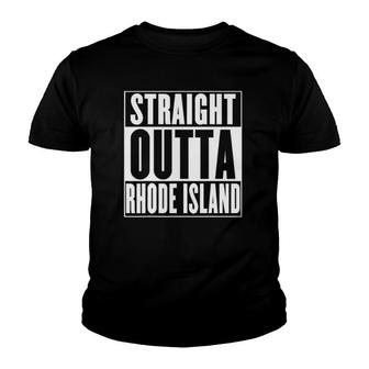 Rhode Island - Straight Outta Rhode Island Youth T-shirt | Mazezy