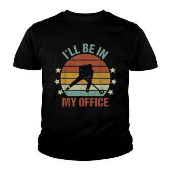 Ringette I’Ll Be In My Office Winter Sport Youth T-shirt | Mazezy