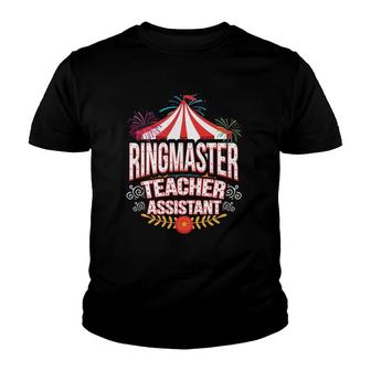Ringmaster Teacher Assistant Circus Carnival Youth T-shirt | Mazezy