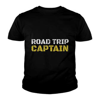 Road Trip Captain Summer Camping Travel Youth T-shirt | Mazezy