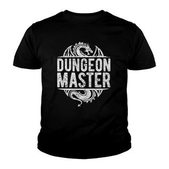 Rpg Wear D20 Dungeons Game Retro Gear Dice Master Dragons Youth T-shirt | Mazezy