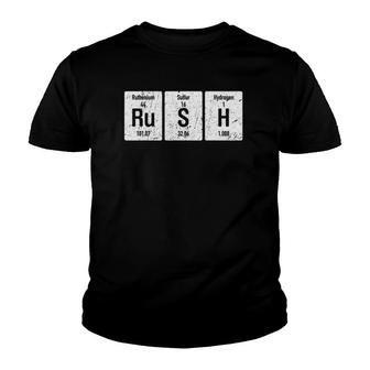 Rush Periodic Table Elements World Science Retro Youth T-shirt | Mazezy