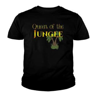S Made By Mom_Queen Of The Jungle Youth T-shirt | Mazezy