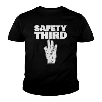 Safety Third Funny Missing Finger Safety Third Youth T-shirt | Mazezy