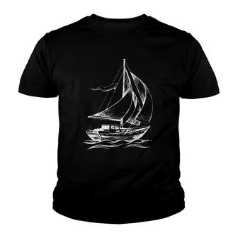 Sailboat Cool Gif For Sailboat Lovers Youth T-shirt | Mazezy