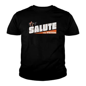 Salute The Writers Youth T-shirt | Mazezy