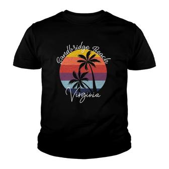 Sandbridge Beach Virginia Vintage 1960'S Beach Surfer Gift Youth T-shirt | Mazezy