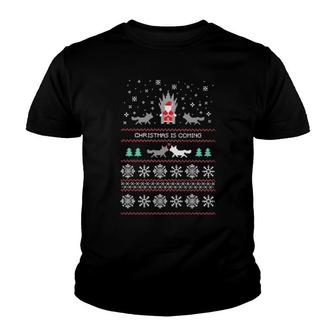 Santa Claus Iron Thorne Christmas Is Coming Ugly Christmas Youth T-shirt | Mazezy