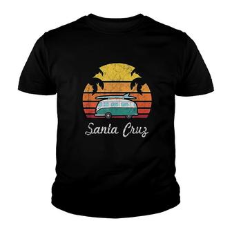 Santa Cruz Souvenir Retro Fun California Youth T-shirt | Mazezy