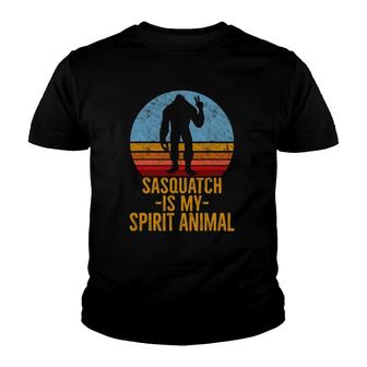 Sasquatch Is My Spirit Animal Sasquatch Lover Gift Youth T-shirt | Mazezy