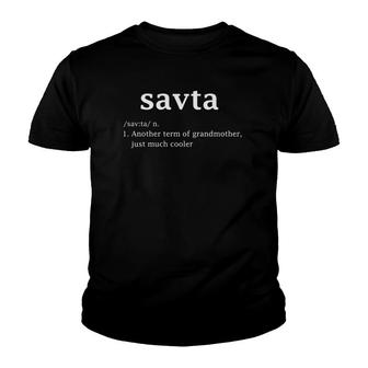 Savta Definition Funny Hebrew Grandma Mother Day Gifts Youth T-shirt | Mazezy DE