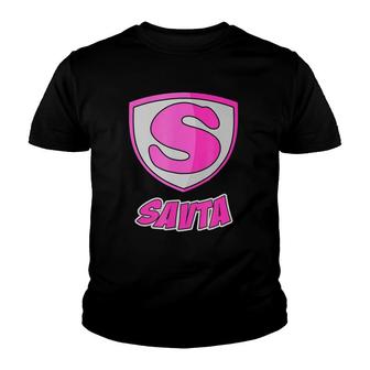 Savta Superhero - Mother's Day Super Gift Tee Youth T-shirt | Mazezy
