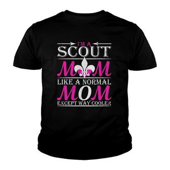 Scout Mom Club Outdoors Boy Leader Scouting Women Gift Youth T-shirt | Mazezy