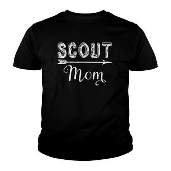 Scout Mom For Mothers Of Scouts Youth T-shirt | Mazezy