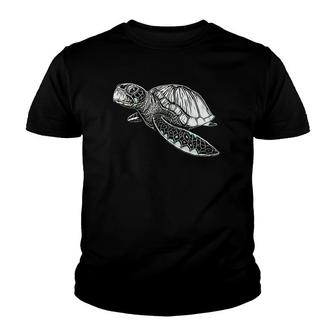 Sea Turtle Sea Animals Ocean Turtles Colorful Design Youth T-shirt | Mazezy