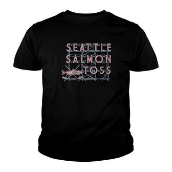 Seattle Salmon Toss Seattle Hockey Youth T-shirt | Mazezy CA