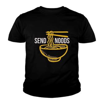 Send Noods Funny Pho Ramen Soup Noodle V2 Youth T-shirt - Thegiftio UK