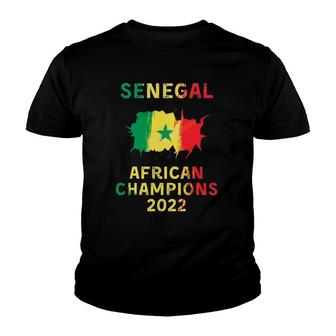 Senegal Football Senegal Champions Of Africa Youth T-shirt | Mazezy