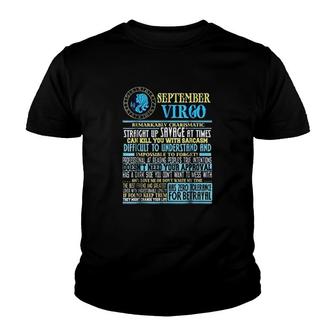 September Virgo Youth T-shirt | Mazezy