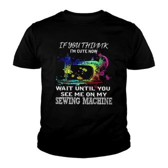 Sewing Machine Quilt Lover Youth T-shirt | Mazezy