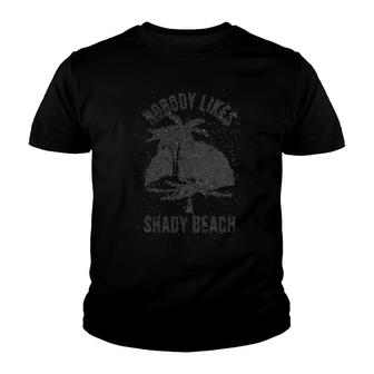 Shady Beach Funny Vacation Funny Youth T-shirt | Mazezy