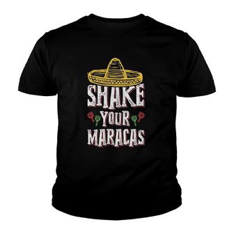 Shake Your Maracas Cinco De Mayo Mamacita Party Youth T-shirt | Mazezy