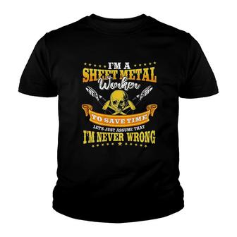 Sheet Metal Worker Gifts V2 Youth T-shirt - Thegiftio UK