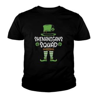 Shenanigans Squad Irish Funny Saint Patricks Day Irish Youth T-shirt | Mazezy