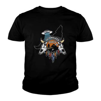 Skinwalker Ranch Site For Paranormal Ufo And Yeti Activity Youth T-shirt | Mazezy