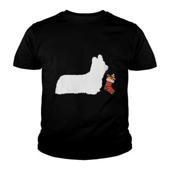 Skye Terrier Christmas Stocking Stuffer Dog Youth T-shirt | Mazezy