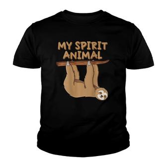 Sloth Toy Sloth Pictures Spirit Animal Game Spirit Animals Youth T-shirt | Mazezy