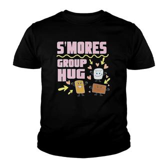 S'mores Group Hug Funny Camping Youth T-shirt | Mazezy