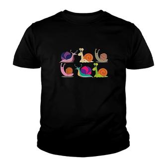 Snail Insect Garden Snail Nature Lover Youth T-shirt | Mazezy