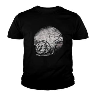 Snail Moon Nature Gift Idea Snail Youth T-shirt | Mazezy