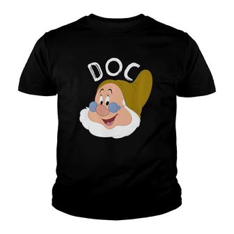 Snow White & The Seven Dwarfs Doc Face Youth T-shirt | Mazezy
