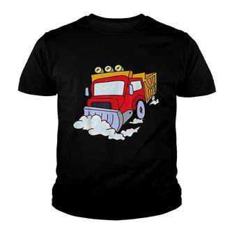 Snowplow Truck Snow Plough Digger Youth T-shirt - Thegiftio UK