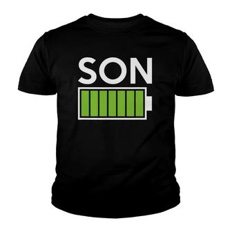 Son Full Battery Men Women Gift Youth T-shirt | Mazezy