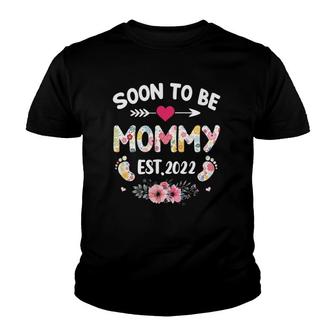 Soon To Be Mom Pregnancy Reveal 2022 Mommy Youth T-shirt | Mazezy