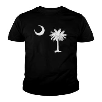 South Carolina Flag Vintage Style Youth T-shirt | Mazezy
