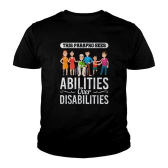 Special Education Paraprofessional Abilities Gift Youth T-shirt | Mazezy